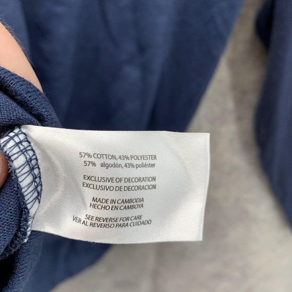 Eddie Bauer Shirt Men's Large Adult Blue Tee Outdoors Polyester Logo - Picture 11 of 12